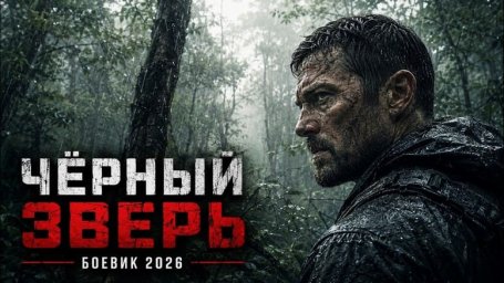 В лесу под дождём он вышел на охоту, и теперь сам враг стал его добычей / Чёрный ЗВЕРЬ (2026)